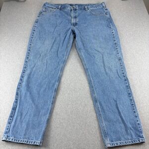 Carhartt Jeans Mens 42X32 Traditional fit Straight Leg Light Wash Casual‎ Work